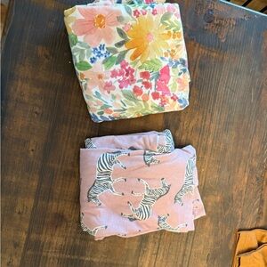 Floral and Zebra Print Kids car seat cover Set